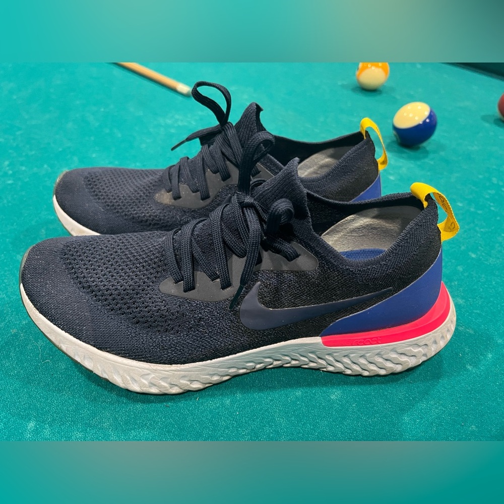 Nike Black and Blue Sneakers